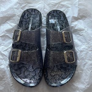 Fashion Nova Women’s Slides (Black)- BRAND NEW!!!